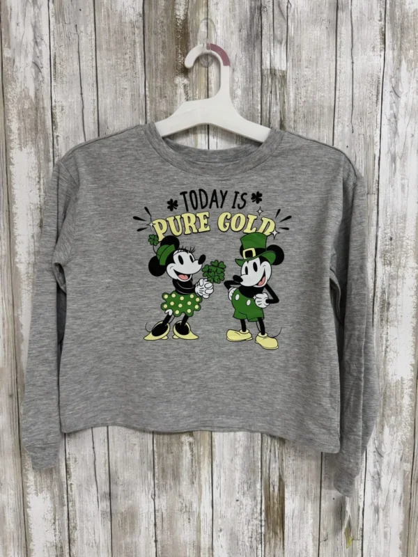 St. Patty's Day Minnie and Mickey Crop Top